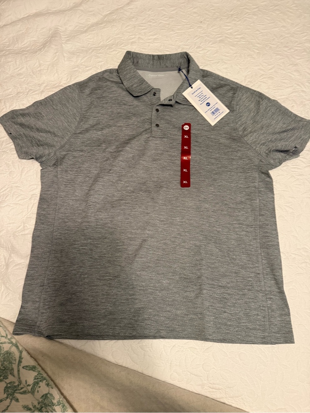 Outdoor Voices Men's Heather Gray Polo